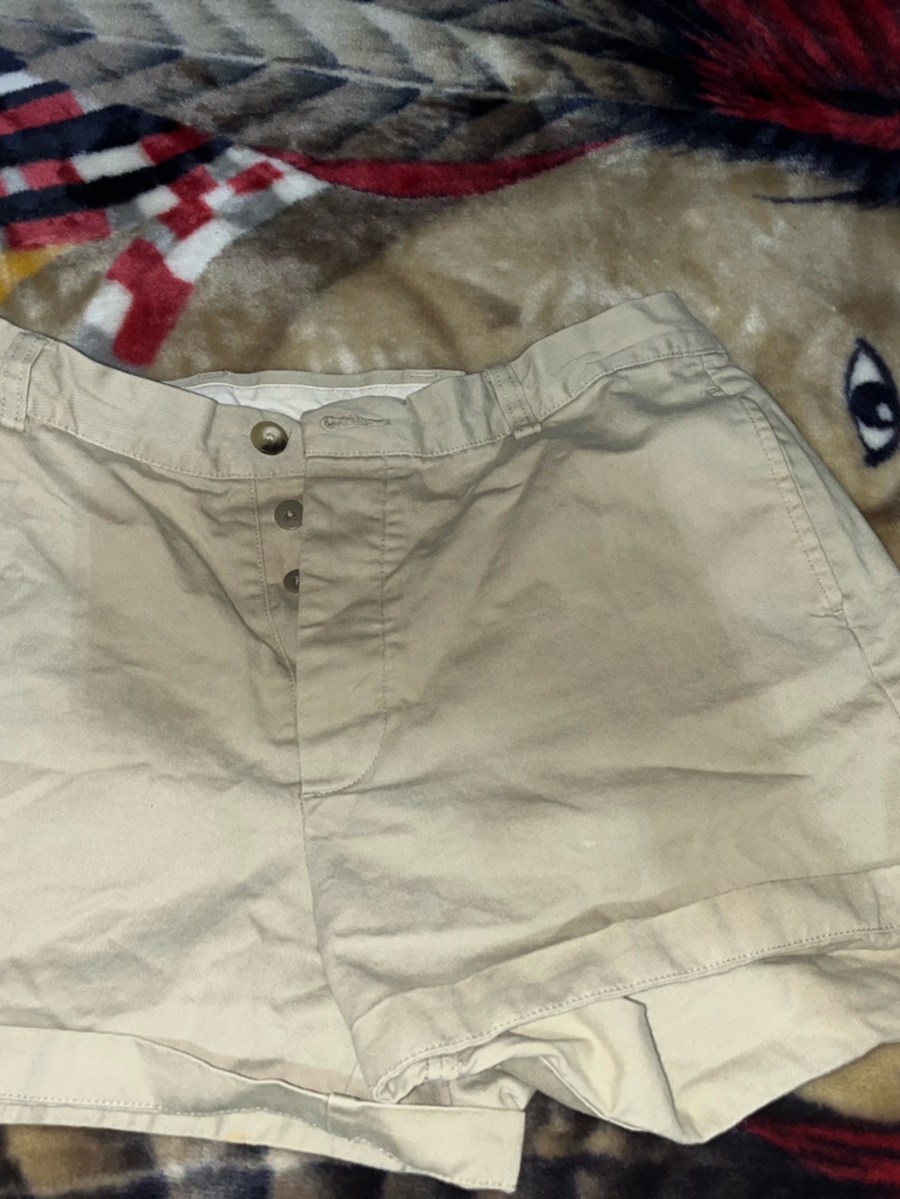 GAP High Waist Shorts in Beige